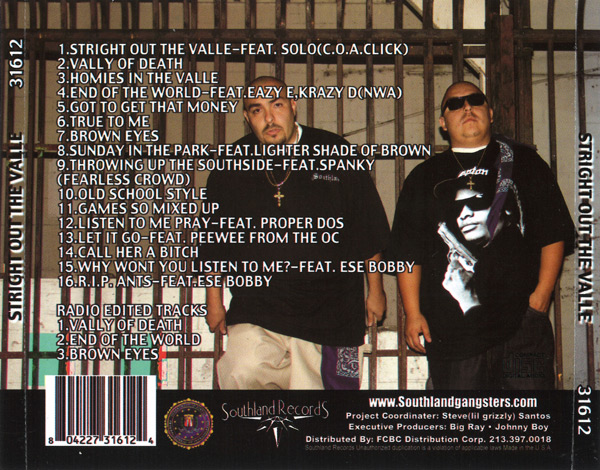 Mister D & Sleepy Malo - Straight Out The Valle Chicano Rap